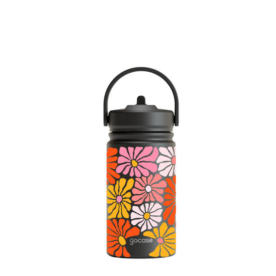 Garrafa Térmica Mini + Ebook - Flores Abstratas