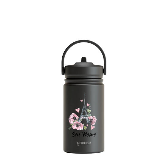 Garrafa Térmica Mini + Ebook - Flores de Paris