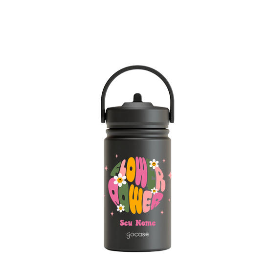 Garrafa Térmica Mini + Ebook - Flower Power Nature