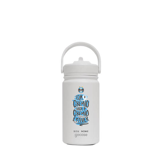 Garrafa Térmica Mini + Ebook - Grêmio - Onde o Grêmio Estiver