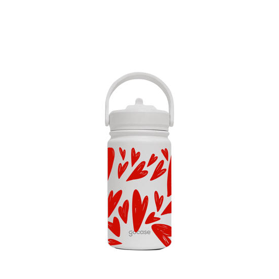 Garrafa Térmica Mini - Hand Draw Hearts com Nome