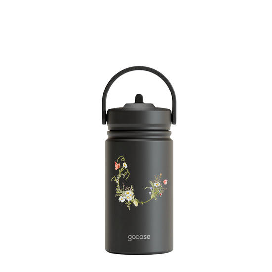 Garrafa Térmica Mini + Ebook - Inicial Arranjo de Flores