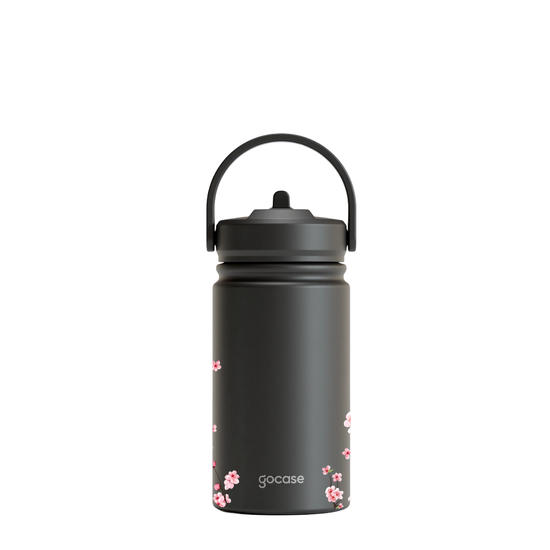 Garrafa Térmica Mini + Ebook - Inicial Cherry Blossom 360º