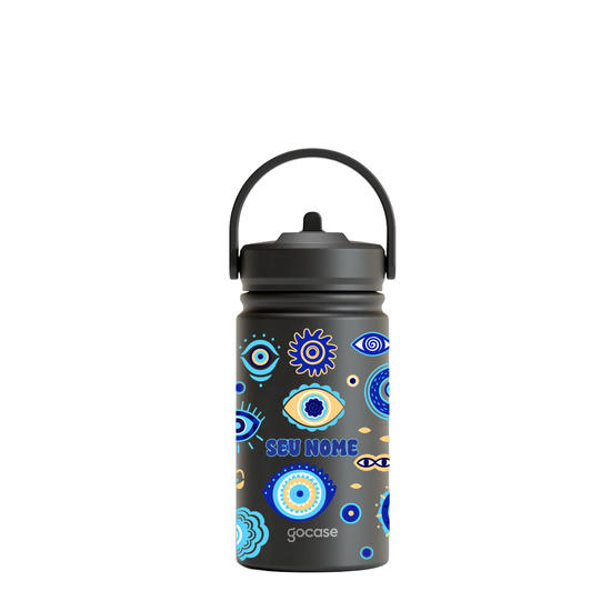 Garrafa Térmica Mini + Ebook - Olho Grego Cute
