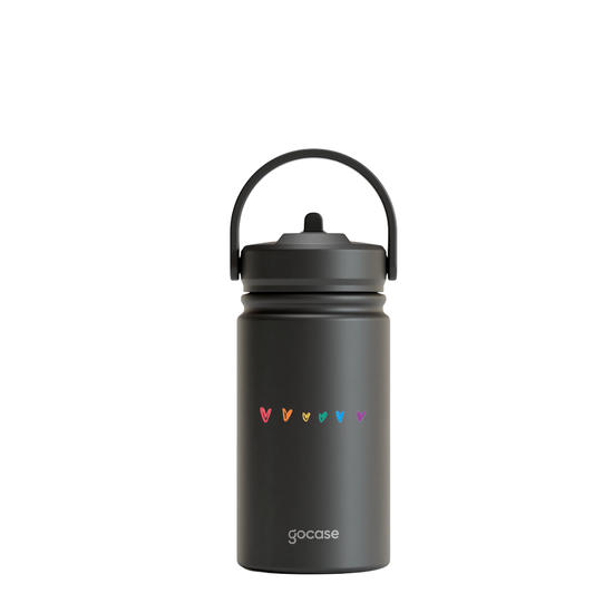 Garrafa Térmica Mini + Ebook - Pride Hearts