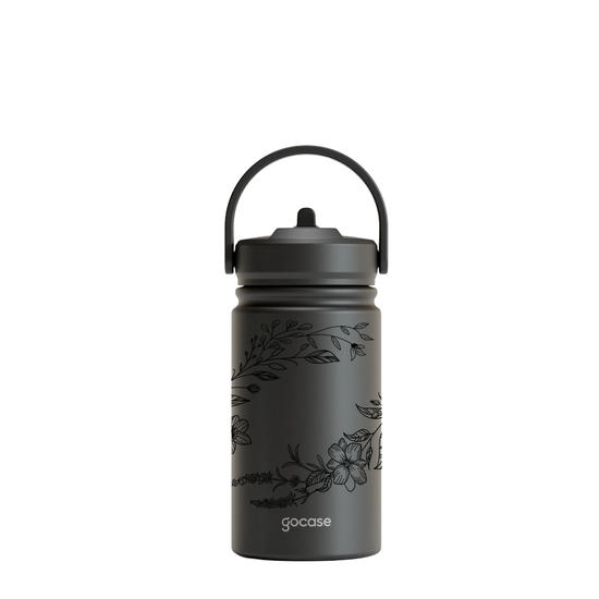 Garrafa Térmica Mini + Ebook - Ramo de Flor Linear