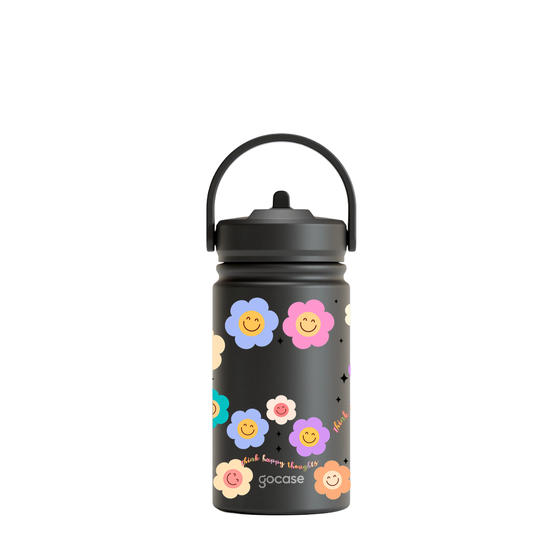 Garrafa Térmica Mini + Ebook - Smile Flowers