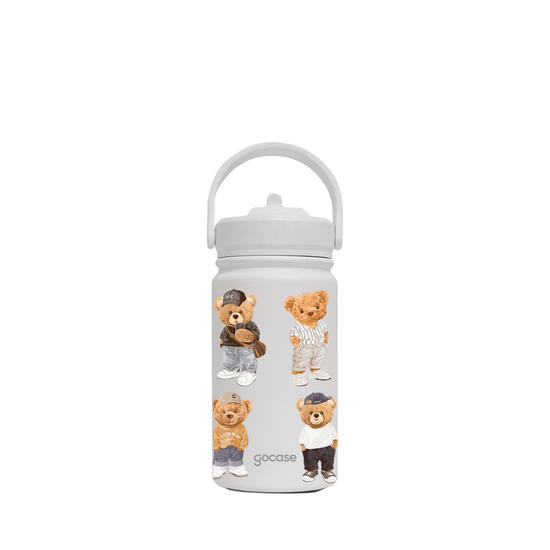 Garrafa Térmica Mini - Streetwear Bear Pattern