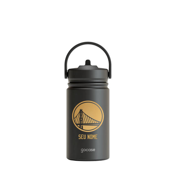 Garrafa Térmica Mini + Ebook - Golden State Warriors - Escudo Dourado Garrafa Térmica Mini + Ebook - Golden State Warriors - Escudo Dourado