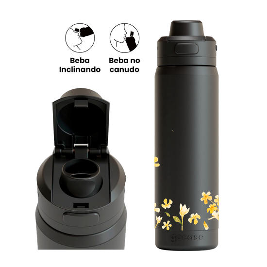Garrafa Térmica Flip Pro - Bela Flor