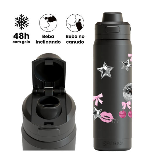 Garrafa Térmica Flip Pro -  Coquette Disco