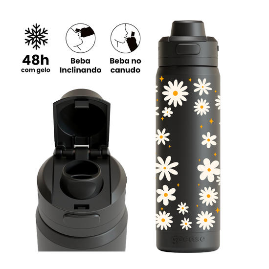 Garrafa Térmica Flip Pro - Daisy Summer
