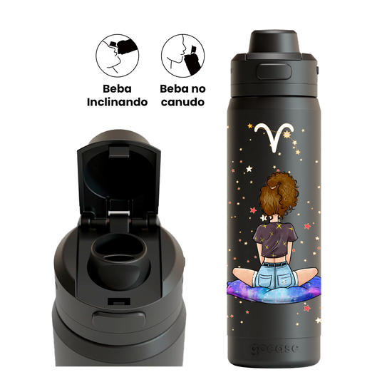 Garrafa Térmica Flip Pro - Garota Mística