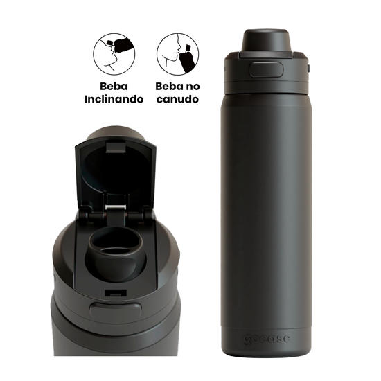 Garrafa Térmica Flip Pro - Manuscrita