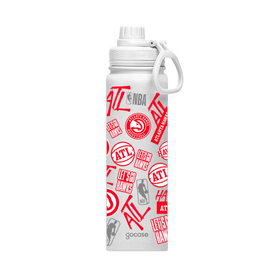Garrafa Térmica Fresh + Ebook - Atlanta Hawks - Colagem