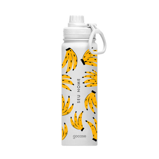 Garrafa Térmica Fresh + Ebook - Banana Nanica Customizável