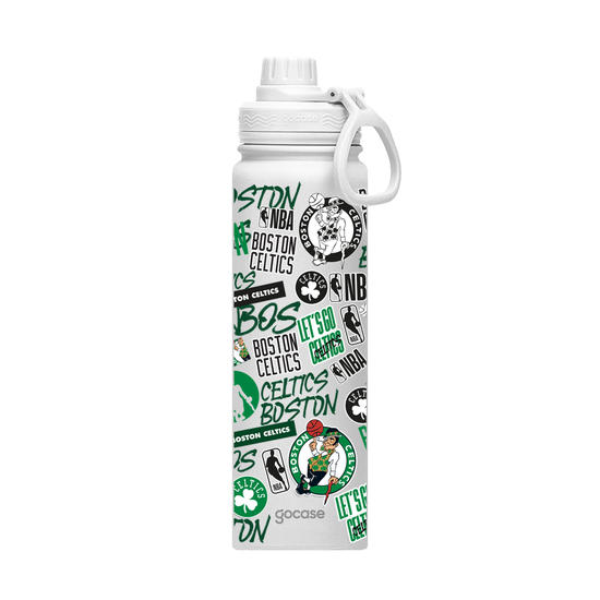Garrafa Térmica Fresh + Ebook - Boston Celtics - Colagem
