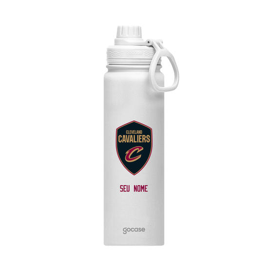 Garrafa Térmica Fresh + Ebook - Cleveland Cavaliers - Logo