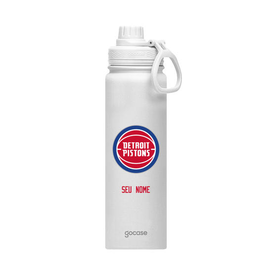 Garrafa Térmica Fresh + Ebook - Detroit Pistons - Logo