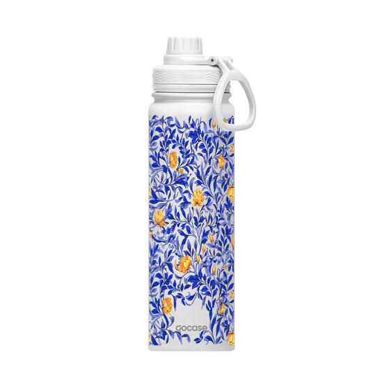  Garrafa Térmica Fresh - Floral de Volutas