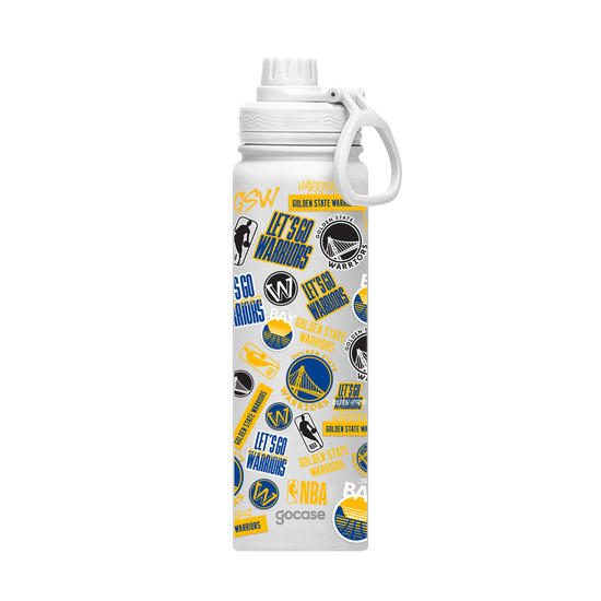 Garrafa Térmica Fresh + Ebook - Golden State Warriors - Colagem