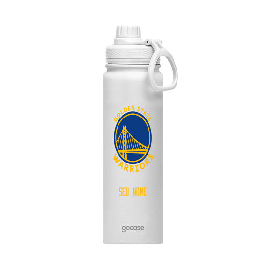 Garrafa Térmica Fresh + Ebook - Golden State Warriors - Logo