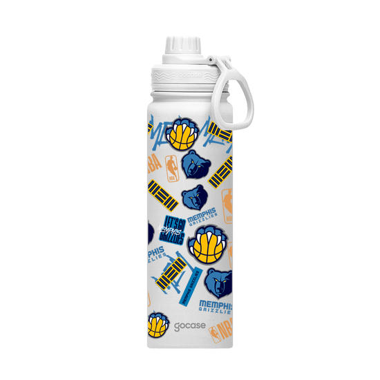 Garrafa Térmica Fresh + Ebook - Memphis Grizzlies - Colagem