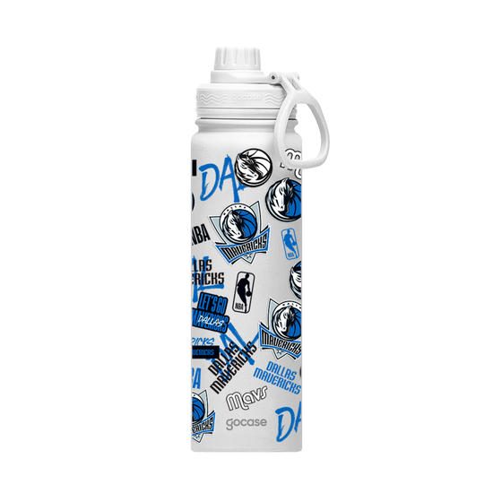Garrafa Térmica Fresh + Ebook - Dallas Mavericks - Colagem