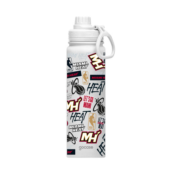 Garrafa Térmica Fresh + Ebook - Miami Heat - Colagem