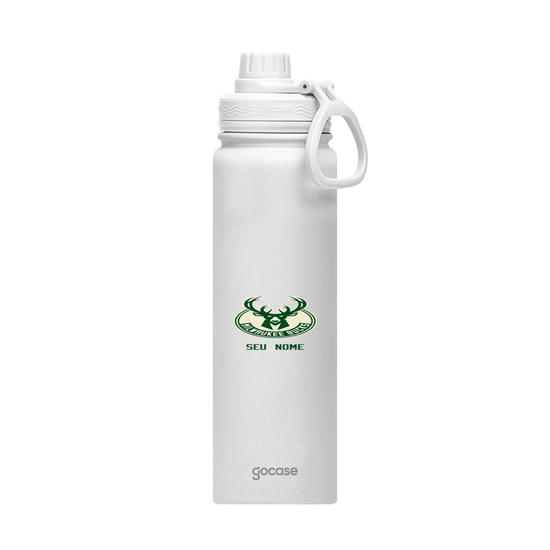 Garrafa Térmica Fresh + Ebook - Milwaukee Bucks - Logo