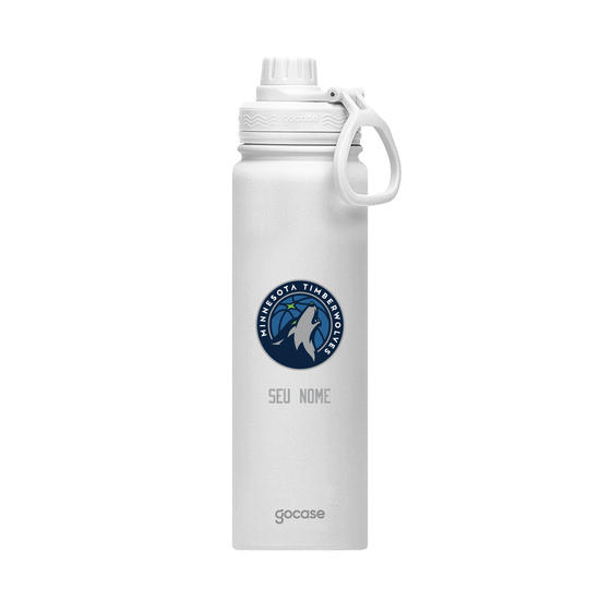 Garrafa Térmica Fresh + Ebook - Minnesota Timberwolves - Logo