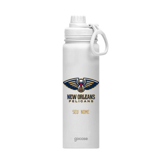 Garrafa Térmica Fresh + Ebook - New Orleans Pelicans - Logo