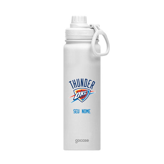 Garrafa Térmica Fresh + Ebook - Oklahoma City Thunder - Logo
