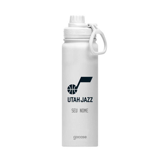 Garrafa Térmica Fresh + Ebook - Utah Jazz - Logo