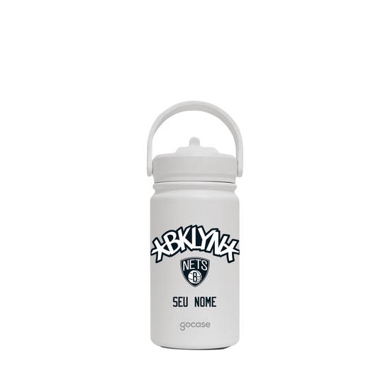 Garrafa Térmica Mini + Ebook - Brooklyn Nets - Logo