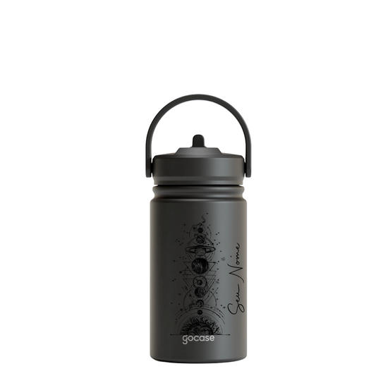 Garrafa Térmica Mini + Ebook - Planetas Lineares