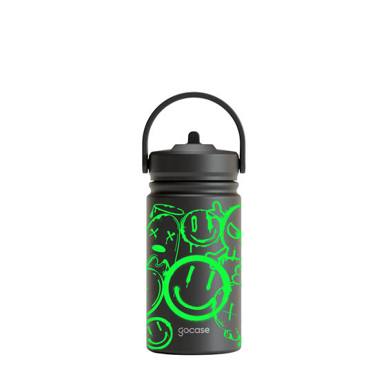 Garrafa Térmica Mini + Ebook - Grafitti Vibes