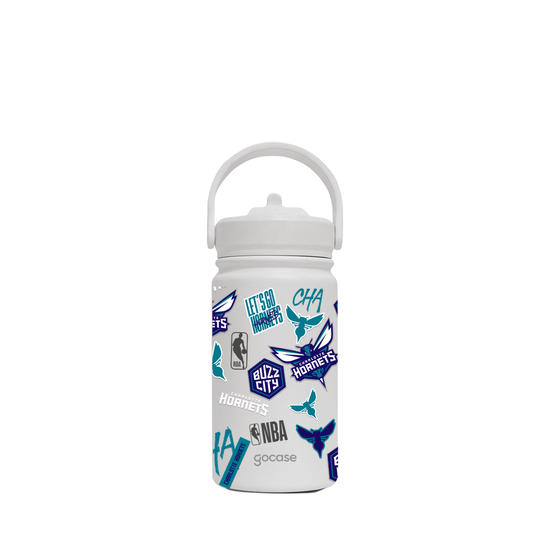 Garrafa Térmica Mini + Ebook - Charlotte Hornets - Colagem