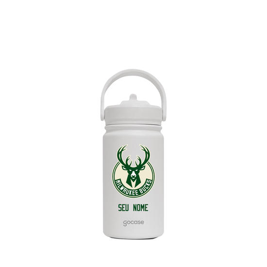 Garrafa Térmica Mini + Ebook - Milwaukee Bucks - Logo