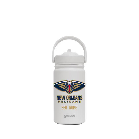 Garrafa Térmica Mini + Ebook - New Orleans Pelicans - Logo