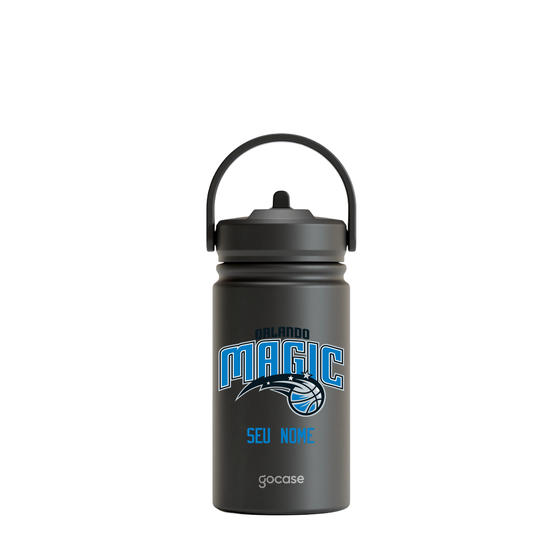 Garrafa Térmica Mini + Ebook - Orlando Magic - Logo Garrafa Térmica Mini + Ebook - Orlando Magic - Logo
