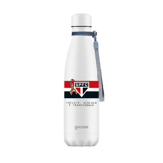 Garrafa Térmica Urban + Ebook - São Paulo - Uniforme 1 2019 Abril Azul