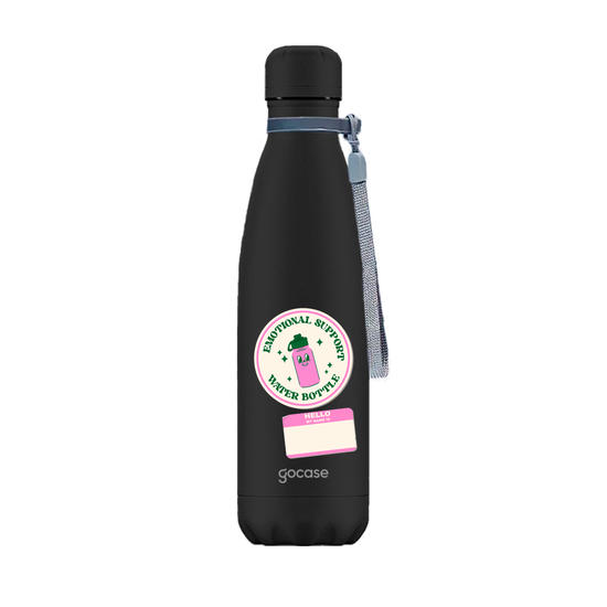 Garrafa Térmica Urban + Ebook - Emotional Support Water Bottle Sticker