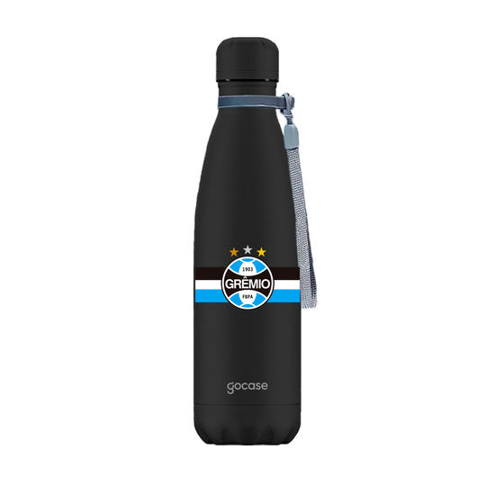 Garrafa Térmica Urban + Ebook - Grêmio - Listras Tricolor 360º