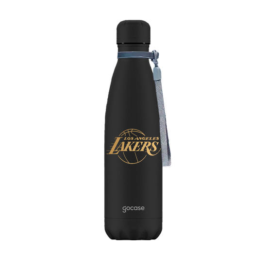Garrafa Térmica Urban + Ebook - Los Angeles Lakers - Escudo Dourado