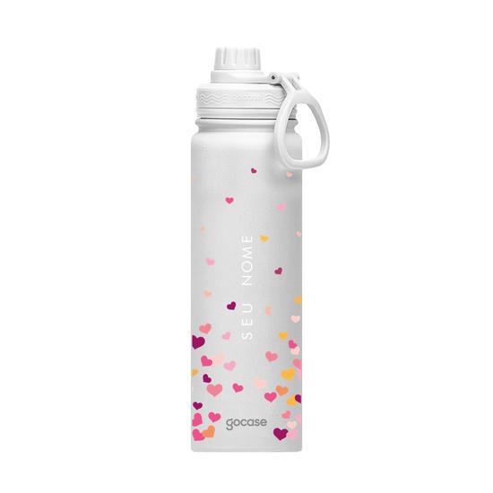 Garrafa Térmica Fresh - Corações Flutuantes