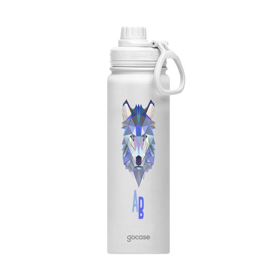  Garrafa Térmica Fresh - Lobo Geométrico