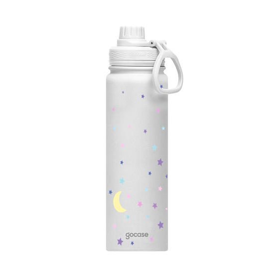 Garrafa Térmica Fresh + Ebook - Lua e Estrelas