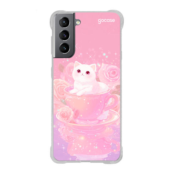 Capinha para celular  Gatinha Tea Time