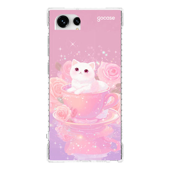 Capinha para celular  Gatinha Tea Time